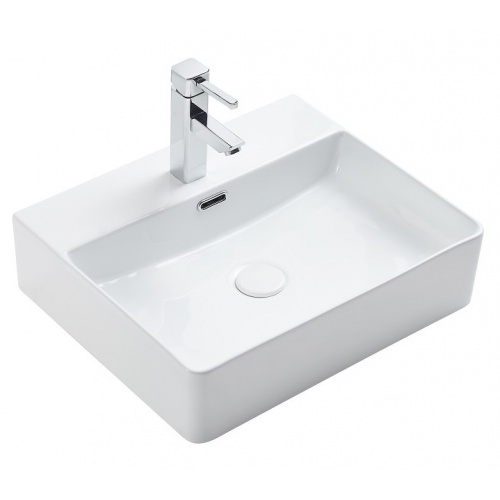 Раковина Aquatek 500х420х130, накладная на столешницу, прямоугольная, белый купить в интернет магазине Санрай73