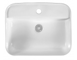 Раковина Aquatek Вега 500х395х140, накладная на столешницу, прямоугольная, белый