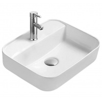 Раковина Aquatek Вега 500х395х140, накладная на столешницу, прямоугольная, белый