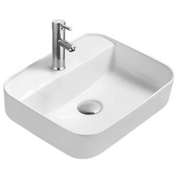 Раковина Aquatek Вега 500х395х140, накладная на столешницу, прямоугольная, белый