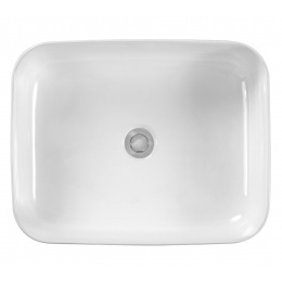 Раковина Aquatek Вега 500х390х130, накладная на столешницу, прямоугольная, белый