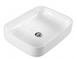 Раковина Aquatek Вега 500х390х130, накладная на столешницу, прямоугольная, белый