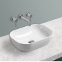 Раковина Vincea 455х330х130, накладная на столешницу, прямоугольная, белый