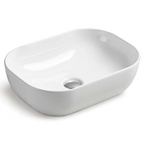 Раковина Vincea 455х330х130, накладная на столешницу, прямоугольная, белый купить в интернет магазине Санрай73