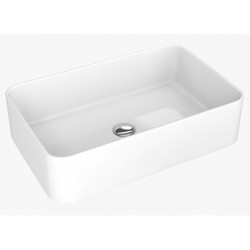 Раковина Kirovit Олимпия 565х365х140, накладная на столешницу, прямоугольная купить в интернет магазине Санрай73