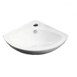 Раковина Azario 405х405х125 угловая, подвесная, белый