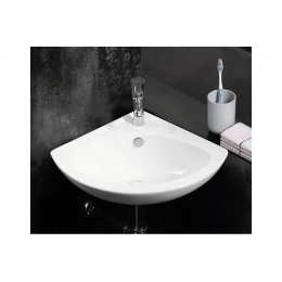 Раковина Azario 405х405х125 угловая, подвесная, белый