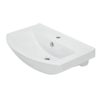 Раковина Sanita Luxe Best 65, накладная на тумбу