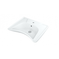 Умывальник Rosa ХИРУРГИЧЕСКИЙ Атлантик с отверстием под смеситель и переливом