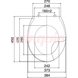 Сиденье для унитаза Виктория Wirquin