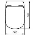 Крышка-сиденье для унитаза Ideal Standart TESI T352701 тонкое с микролифтом