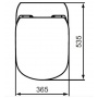 Крышка-сиденье для унитаза Ideal Standart TESI T352701 тонкое с микролифтом