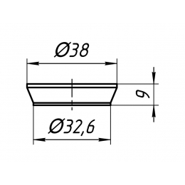 Прокладка коническая 32мм АНИ Пласт