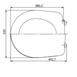 Сиденье для унитаза Уклад (Элисса/Дачный)