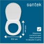 Сиденье для унитаза Santek БОРЕАЛЬ м/лифт