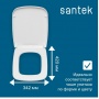 Сиденье для унитаза Santek НЕО микролифт