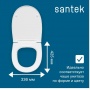 Сиденье для унитаза Santek ИРИС/ЛИГА