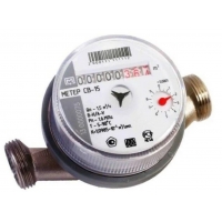 Счётчик воды Dy15мм МЕТЕР СВГ-15 L110мм, 1,5м3/ч, ГВС, без монтажного комплекта