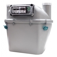 Счётчик газа BELOMO СГД-3Т G-6 левый диафрагменный с термокомпенсатором, 200 мм, без адаптеров