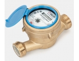 Счетчик воды мокроходный одноструйный DUX МСВ-20-130-mini (латунь), класс А/В + КМЧ без ОК