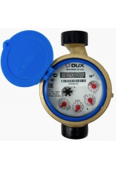 Счетчик воды мокроходный одноструйный DUX МСВ-20-130-mini (латунь), класс А/В + КМЧ без ОК