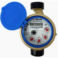 Счетчик воды мокроходный одноструйный DUX МСВ-20-130-mini (латунь), класс А/В + КМЧ без ОК