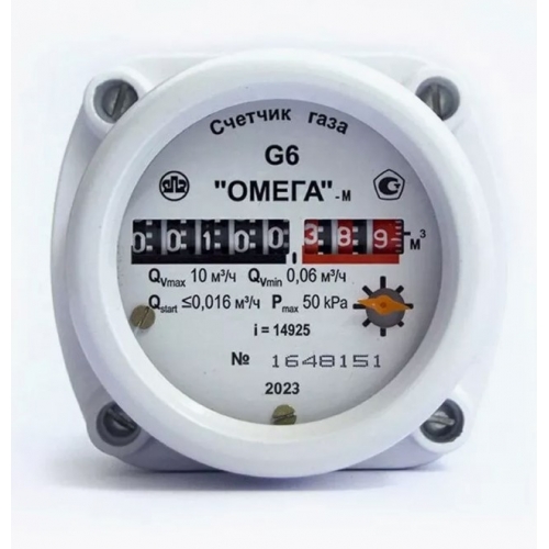 Счётчик газа Омега-М G-6 001/00, DN 20мм сварка РП купить в интернет магазине Санрай73