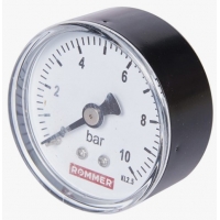 Манометр аксиальный Rommer 50мм, 10bar, 1/4", класс 2.5