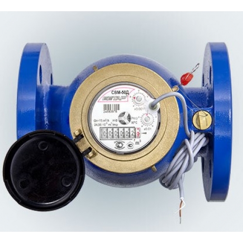 Счётчик воды Бетар СВМТ-50Д, Dy50мм, L200мм, 15,0м3/ч, ГВС, ХВС, с импульсным выходом купить в интернет магазине Санрай73