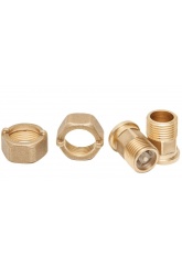 Комплект КМЧ-15-ОК для подключения счётчиков воды ДУ 15 мм c обратным клапаном ЭКО НОМ