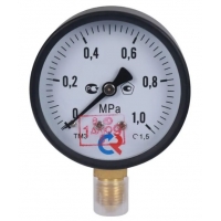 Манометр радиальный РОСМА ТМ-310P.00,  63мм, 1,0MPa, 1/4", класс 2.5
