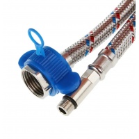 Гибкая подводка для воды 1/2"вр х М10нр(35мм), 0,4 м, AquaKratos сталь нержавеющая АКv-235