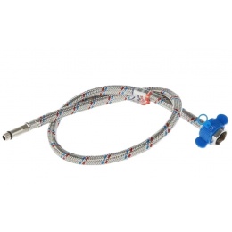 Гибкая подводка для воды 1/2"вр х М10нр(35мм), 0,4 м, AquaKratos сталь нержавеющая АКv-235