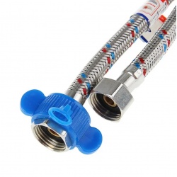 Гибкая подводка для воды 1/2"вр х 1/2"вр, 2,0 м, AquaKratos сталь нержавеющая АКv-200