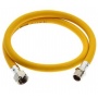 Гибкая подводка для газа ПВХ шланг 8,5*13, 1/2"вр х 1/2"нр 1,0 м ELKA