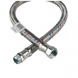 Гибкая подводка для воды 3/4"вр х 3/4"нр, 1,5 м, Stout сталь оцинкованная