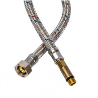 Гибкая подводка для воды 1/2"вр х М10нр(35мм), 0,6 м, Stout сталь нержавеющая