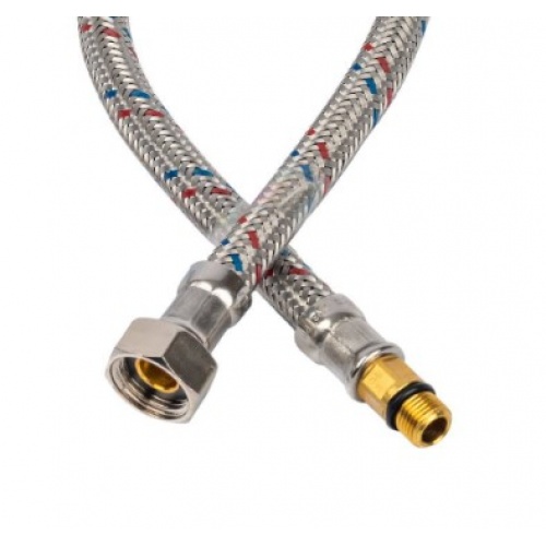 Гибкая подводка для воды 1/2"вр х М10нр(18мм), 0,6 м, Stout сталь нержавеющая купить в интернет магазине Санрай73