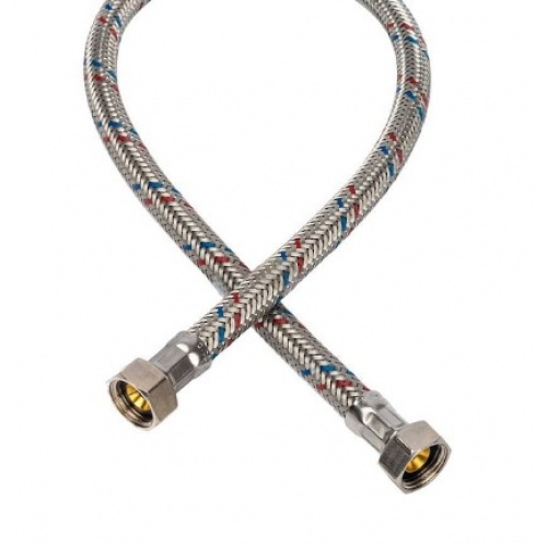 Гибкая подводка для воды 3/8"вр х 3/8"вр, 0,6 м, Stout сталь нержавеющая купить в интернет магазине Санрай73