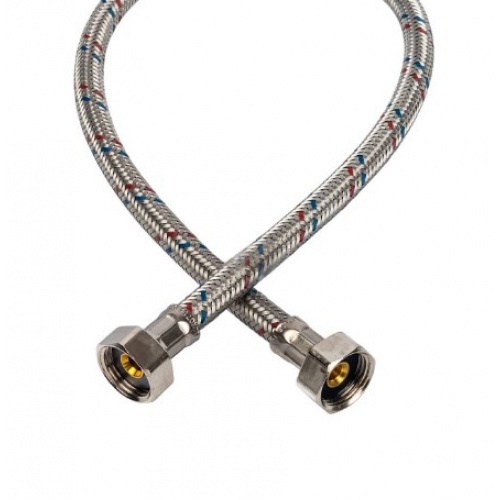 Гибкая подводка для воды 1/2"вр х 1/2"вр, 0,6 м, Stout сталь оцинкованная купить в интернет магазине Санрай73