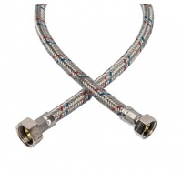 Гибкая подводка для воды 1/2"вр х 3/8"вр, 0,4 м, Stout сталь оцинкованная