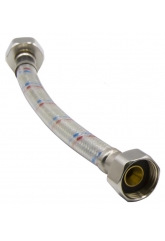 Гибкая подводка для воды 1/2"вр х 1/2"вр, 2,0 м, VRT нейлон в ПВХ