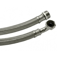 Гибкая подводка для воды угловая 1"вр х 1"нр, 0,6 м VRT сталь нержавеющая, для насосных станций