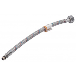 Гибкая подводка для воды 1/2"вр х М10нр, 0,5 м, VRT сталь нержавеющая