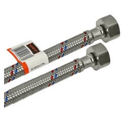 Гибкая подводка для воды 1/2"вр х 1/2"вр, 0,3 м, VRT сталь нержавеющая
