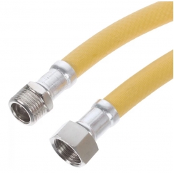 Гибкая подводка для газа ПВХ шланг, 1/2"вр х 1/2"нр 0,5 м Zip-flex