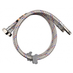 Гибкая подводка для смесителя пара 1/2"вр х М10нр, 0,6 м, Elghansa, усиленная, сталь нержавеющая