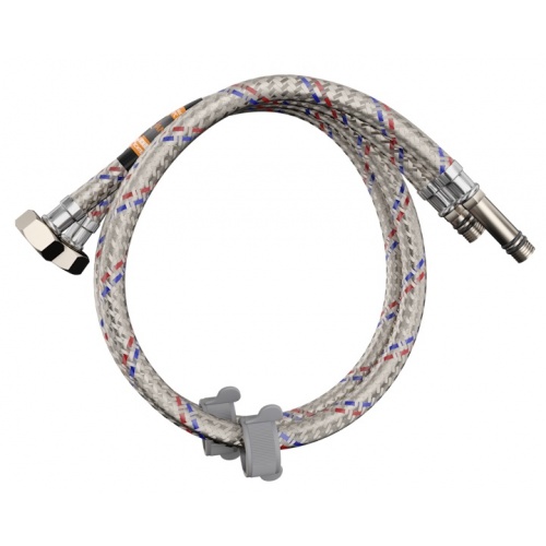 Гибкая подводка для смесителя пара 1/2"вр х М10нр, 0,6 м, Elghansa, усиленная, сталь нержавеющая купить в интернет магазине Санрай73