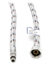 Гибкая подводка для воды 1/2"вр х М10нр(18мм), 0,8 м, Santrek Aqua сталь нержавеющая