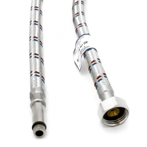 Гибкая подводка для воды 1/2"вр х М10нр(35мм), 0,8 м, Santrek Aqua сталь нержавеющая купить в интернет магазине Санрай73